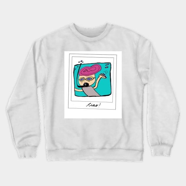 Ciao Crewneck Sweatshirt by AndyPanda